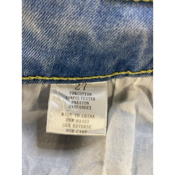 Altard State Super Flare Light Wash Jeans Sz 27 Stretch Button Fly High Waist - Picture 8 of 11